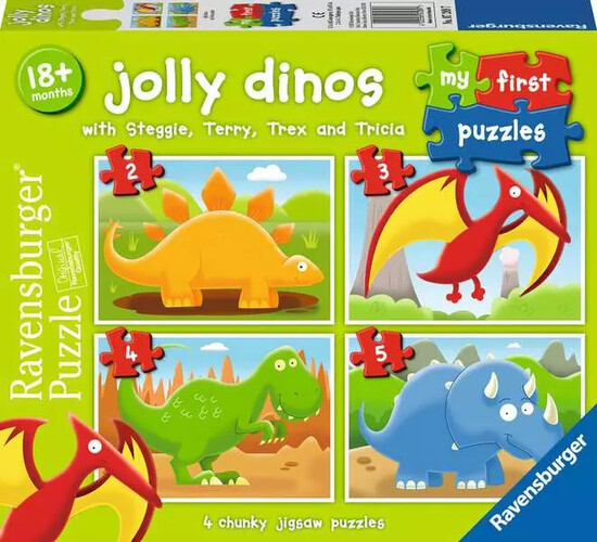 Ravensburger casse-tête Casse-tête 2-3-4-5 progressif MFP Jolly Dinos 4005556072897