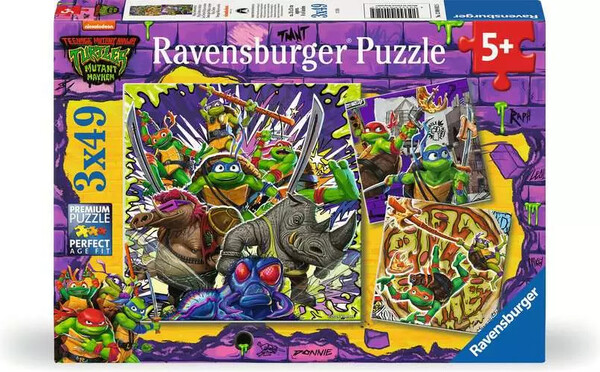 Ravensburger casse-tête Casse-tête 49x3 Tortues Ninja action 4005555040125