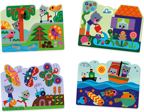 Djeco Coloriages magiques Caché dans le jardin 3070900090637