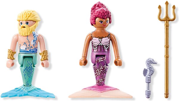 Playmobil Playmobil 71799 Duo Couple de sirene et triton avec sceptre et trident 4008789717993