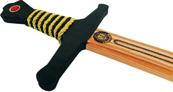 Liontouch Costume chevalier Woodylion épée noire/or (59.2 x 18.2 cm) 5707307510021