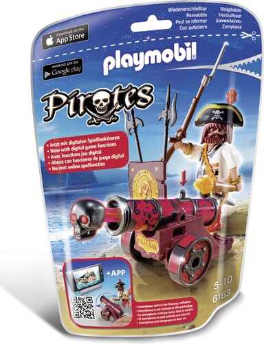 Playmobil Playmobil 6163 Pirate avec canon rouge en sac (mars 2016) 4008789061638
