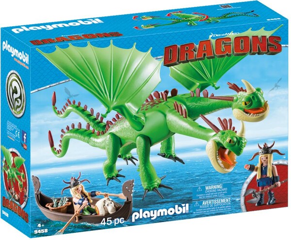 Playmobil Playmobil 9458 Dragons Kognedur et Kranedur avec Burp et Barf 4008789094582