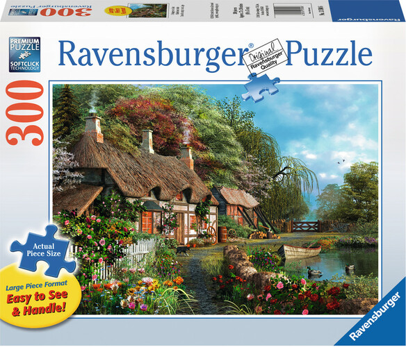 Ravensburger Casse-tête 300 Large Chalet sur un lac 4005556135806