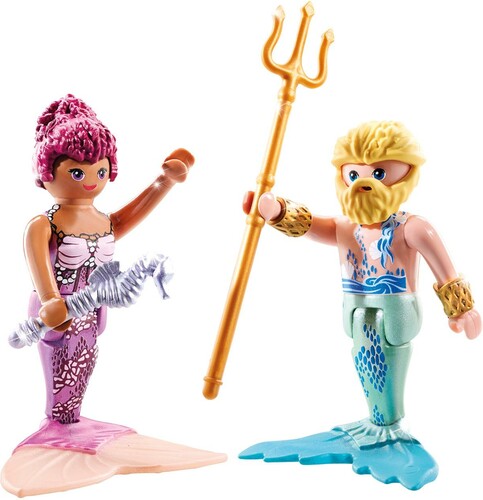 Playmobil Playmobil 71799 Duo Couple de sirene et triton avec sceptre et trident 4008789717993