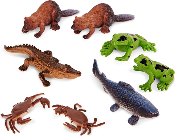 Terra terra - tube 8 pcs animaux de rivière 8-12 en tube 062243499454