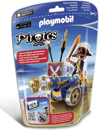 Playmobil Playmobil 6164 Pirate avec canon bleu en sac (mars 2016) 4008789061645