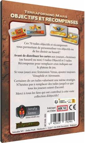 Intrafin Games terraforming mars (fr) ext objectifs et récompenses 5425037741491