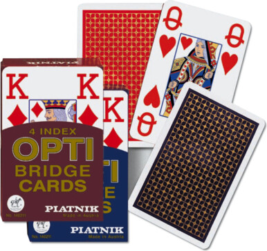 Piatnik Cartes à jouer bridge 4 index opti (unité) (varié) 9001890140211