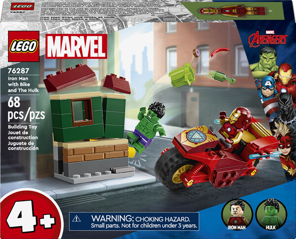 LEGO LEGO 76287 Iron Man avec une moto et Hulk 673419390941