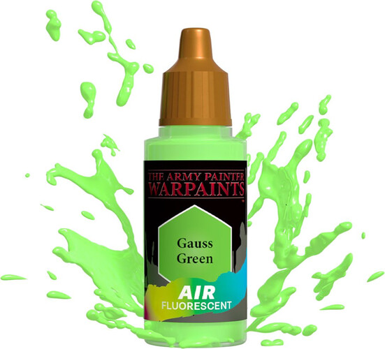 The Army Painter Warpaints Air - Fluo - Gauss Green 18ml/0.6 Oz 5713799150386