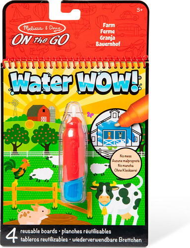 Melissa & Doug water wow - carnet d'activités réutilisable - à la ferme 681147000575