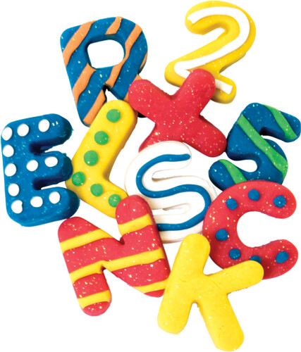 Tutti Frutti Pâte à modeler assortiments de moules lettres et chiffres 061404150449