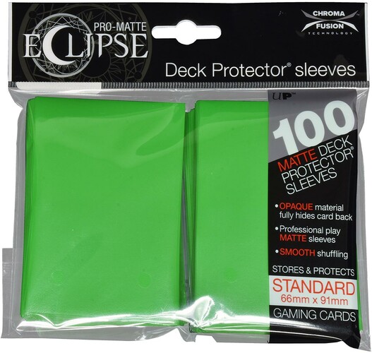 Ultra PRO Protecteurs de cartes Standard Eclipse PRO-Matte 100ct vert 074427856069