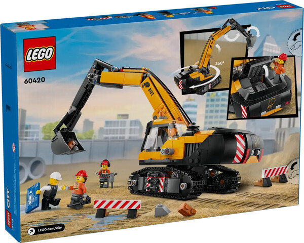 LEGO LEGO 60420 L’excavatrice de construction jaune 673419390187