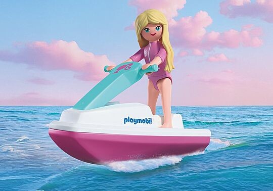 Playmobil Playmobil 72123 Barbie™ Cabriolet & scooter de mer 4008789721235