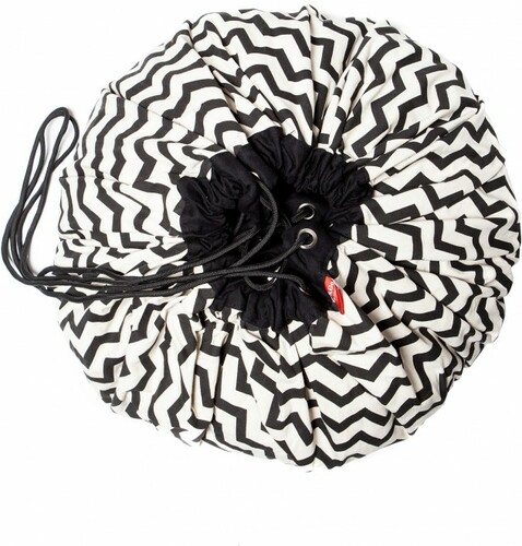 Play & Go Sac à jouets motif zig zag noir 5901121400333