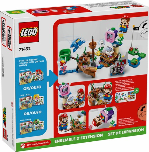 LEGO LEGO 71432 Super Mario - Ext Aventure dans l'épave engloutie avec Dorrie 673419391788