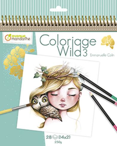 Avenue Mandarine Avenue Mandarine - Cahier De Coloriage Wild 3 3609510520779