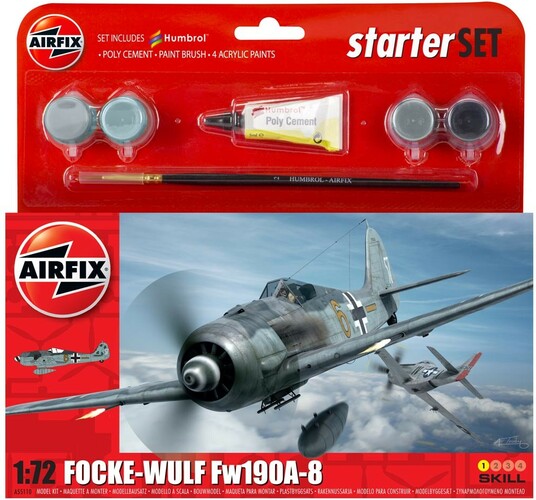 Airfix Modèle à coller avion Focke Wulf 190A-8 1/72 5014429551109