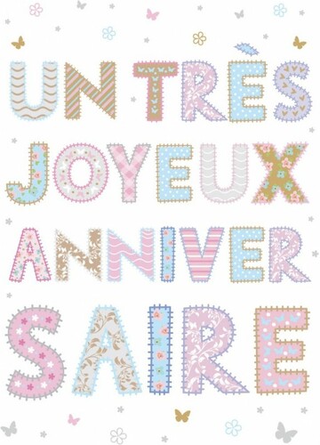 Kiub Carte fête Sparkle Un très joyeux anniversaire sans texte 3700572717517