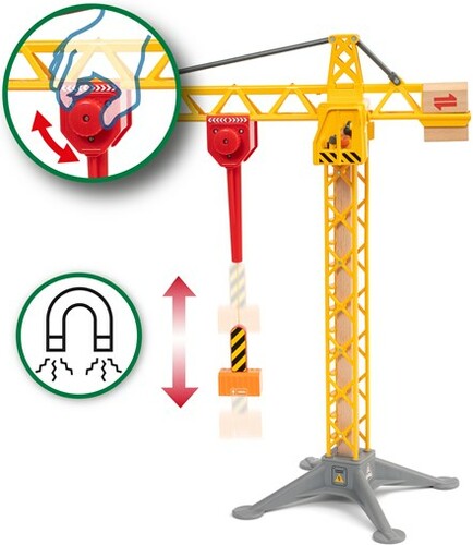 Brio Train Brio Train en bois Grande grue lumineuse 33835 7312350338355