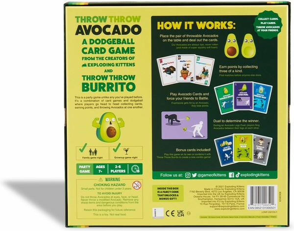 Exploding Kittens Throw Throw Avocado (en) 852131006501