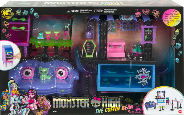 Mattel Monster High - Ensemble de jeu Café Lounge Coffin Bean 194735069859
