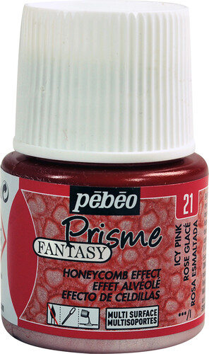pébéo Peinture à effet alvéolé Fantasy Prisme 45ml rose glacée 21 3167860098381