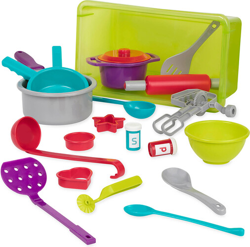 Battat Ensemble de cuisine, ustensiles et accessoires 21pcs 062243334427
