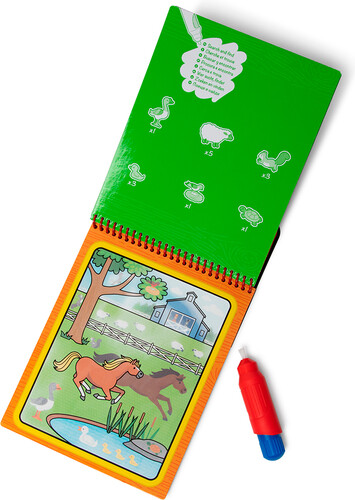 Melissa & Doug water wow - carnet d'activités réutilisable - à la ferme 681147000575