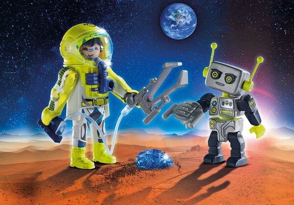 Playmobil Playmobil 9492 Duo Astronaute et robot 4008789094926