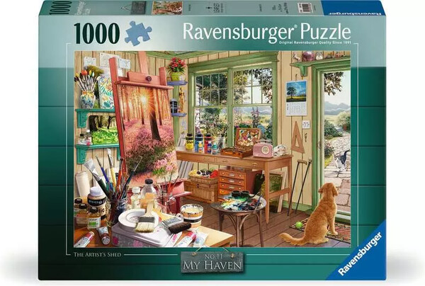 Ravensburger casse-tête Casse-tête 1000 L'atelier de l'artiste 4005555011002