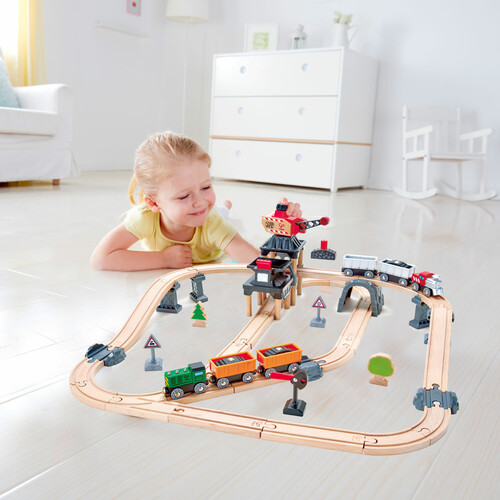 Hape Train de bois - Mining loader set 6943478021815