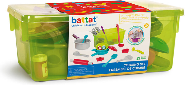 Battat Ensemble de cuisine, ustensiles et accessoires 21pcs 062243334427