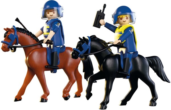 Playmobil Playmobil 71877 Deux policiers cavaliers avec leurs chevaux 4008789718778