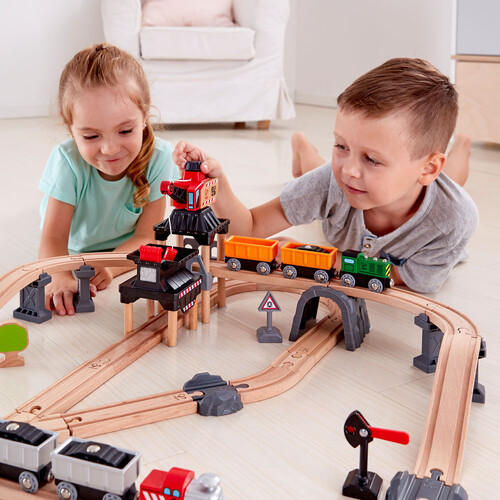 Hape Train de bois - Mining loader set 6943478021815