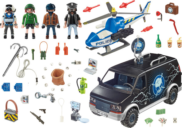 Playmobil Playmobil 70575 Camion de bandits et policier (juillet 2021) 4008789705754