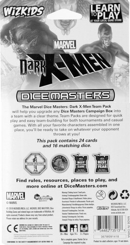 NECA/WizKids LLC Marvel Dice Masters Dark X-Men (en) Team Pack 634482735138