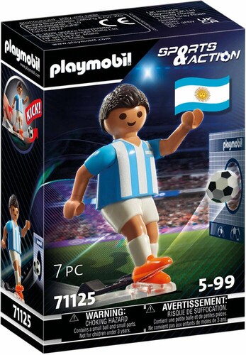 Playmobil Playmobil 71125 Joueur de soccer - Argentin 4008789711250