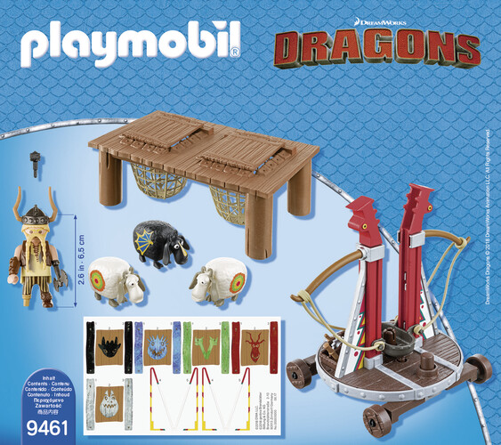 Playmobil Playmobil 9461 Dragons GueUlefor avec baliste lance-mouton 4008789094612