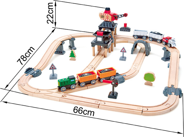 Hape Train de bois - Mining loader set 6943478021815