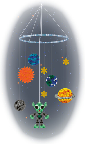 Hama Hama Midi Boîte cadeau mobile de l'espace 2500 perles et 2 plaques 3231 028178032319