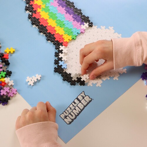 Plus-Plus Plus-Plus Casse-tête Arc-en-ciel par numéros 500pc 5710409106924