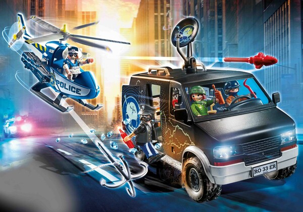 Playmobil Playmobil 70575 Camion de bandits et policier (juillet 2021) 4008789705754