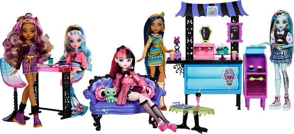 Mattel Monster High - Ensemble de jeu Café Lounge Coffin Bean 194735069859
