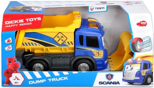 Dickie Toys Camion à benne bascalante sons et lumières 4006333013027