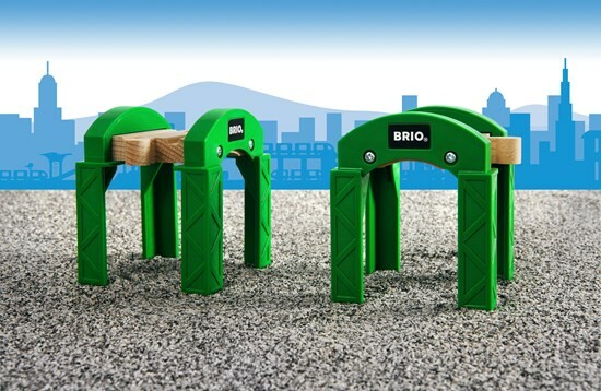 Brio Train Brio Train en bois Supports de pont empilables 33253 7312350332537
