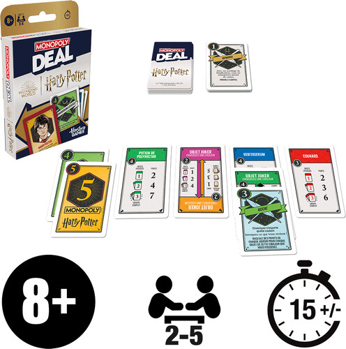 Hasbro jeu monopoly deal harry potter 195166288277