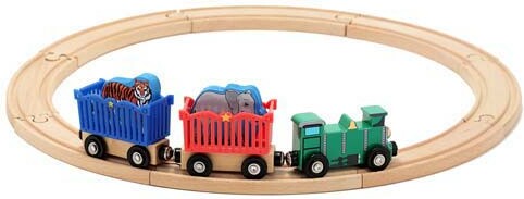 Melissa & Doug Train en bois animaux de zoo Melissa & Doug 643 000772106436